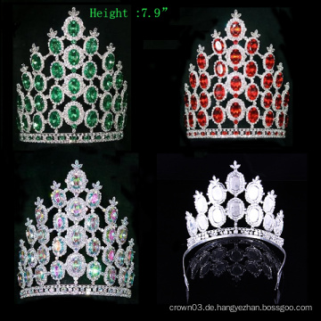 Crystal Crown Rhinestone Tiara Pageant Große Kronen